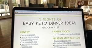 Keto Meal Plan Recipe Book